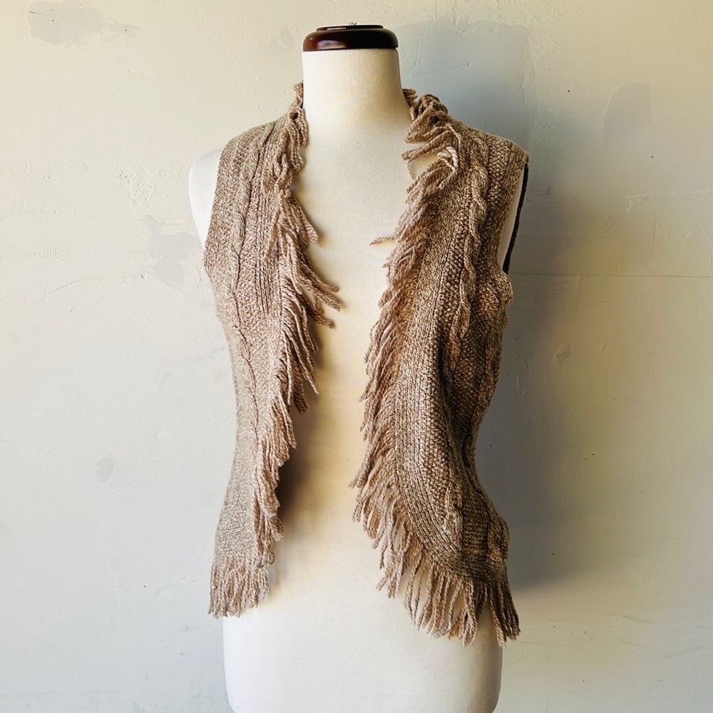 Bob Timberlake Fringed Sweater Vest
